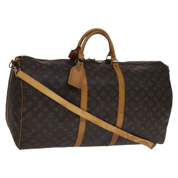 LOUIS VUITTON Monogram Keepall Bandouliere 60 Boston Bag M41412 - Picture 1 of 16